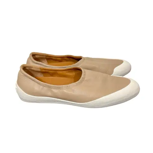 Coclico Kai Leather Sneakers in Gray Mist Sz:39 Tan Size 9