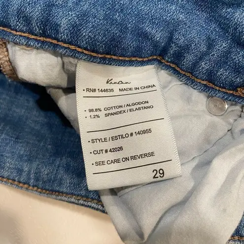 KanCan High Rise Distressed Denim Shorts Size 29 Frayed Hem Jean Cutoffs