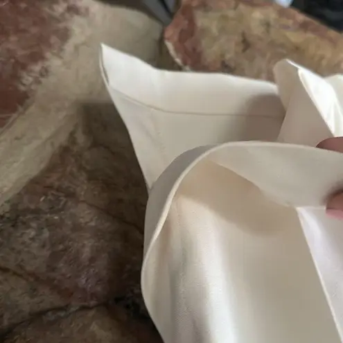 Commense Solid Tube Top With Wide Leg Pants Set size small