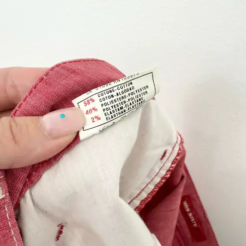 Miss Sixty Vintage Y2K Red Low Rise Capri Pants