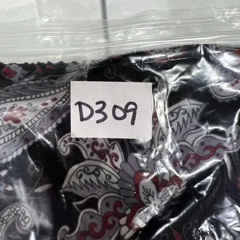 Vintage 90s Sz 8 Midi Skirt Asymmetric Sheer Cottagecore Floral Ruffle Fairycore Black