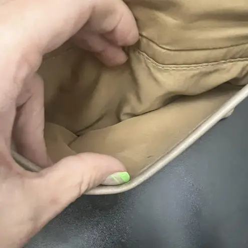 Zippy MultiSac Triple Compartment Crossbody Beige Floral Embossed