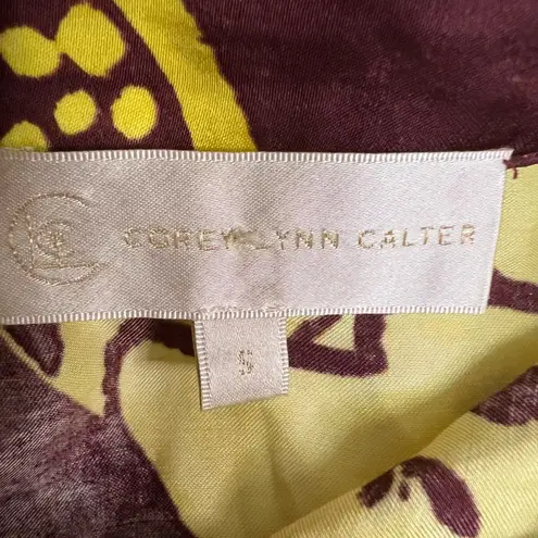 🌿 Corey Lynn Calter Bold Botanical Maxi Shirt Dress – Size S – Vibrant & Rare! 🌿