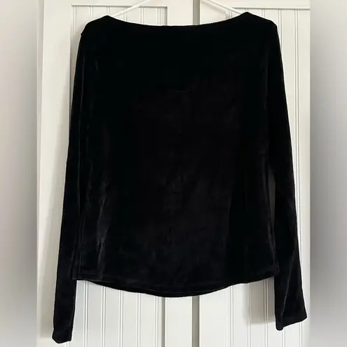 Peruvian Connection  Velour Victoria Top black size medium - Image 5