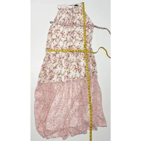 Drew Anthropologie Naomi Tiered Maxi Dress Floral Boho Chiffon Size Small