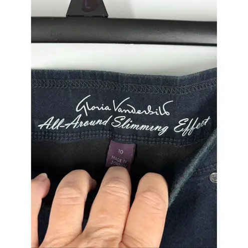 Gloria Vanderbilt Avery all-around slimming affect blue denim jean size 10