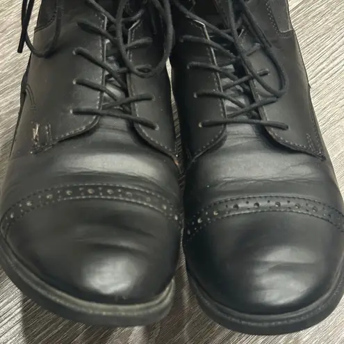 English Riding Ovation Synergy Laced Paddock Boot Black Preppy Heritage 469585 7