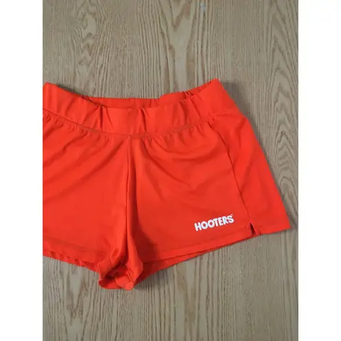 Hooters B73 Womens Super Sexy Rare Girl Worn Uniform Shorts Orange Size Medium