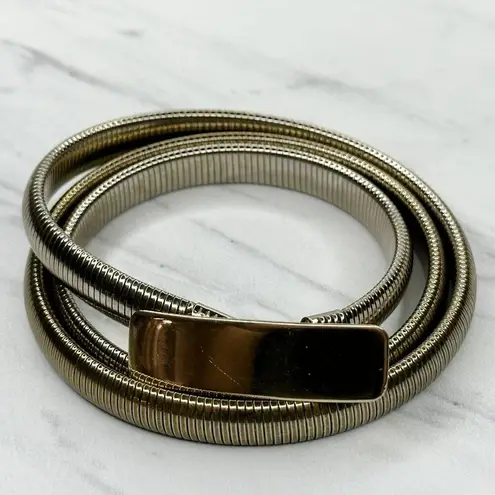 The Bar Vintage Buckle Coil Stretch Cinch Belt Size Small S Medium M