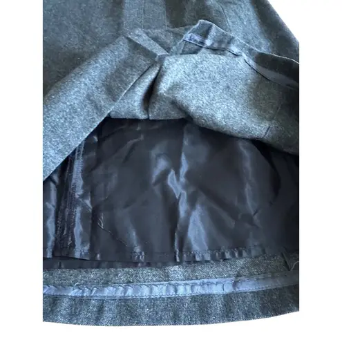 Vintage Hunters Run Wool Skirt Gray Midi Long Dark Academia 80s Minimalist 28 Size undefined