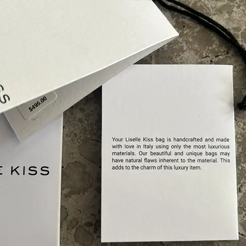 Liselle Kiss Chelsea Ball Chain Shoulder Bag, Iridescent Silver, Made in Italy White