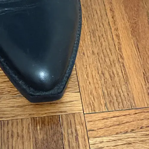 ZARA  Cowboy Ankle Boots with Buckle Detail