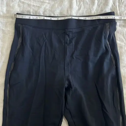 Spanx  Jogger Leggings Faux Leather Black Size Medium