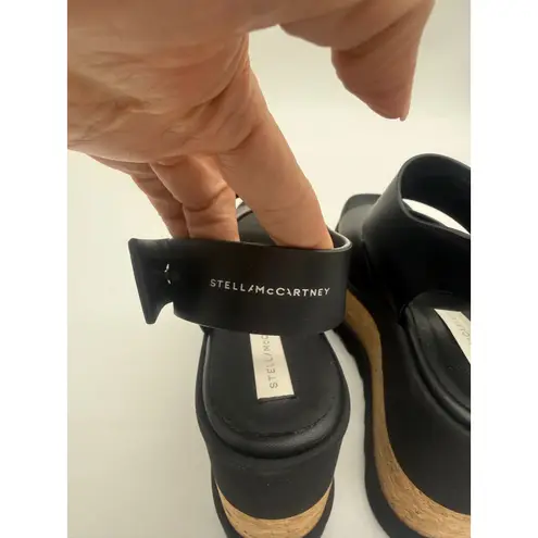 Stella McCartney NIB SneakelysePlatform Wedge Sandal Black Sz9.5 $795