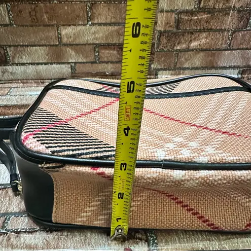 Spartina 449 Pink and Black Crossbody Bag with Geometric Design