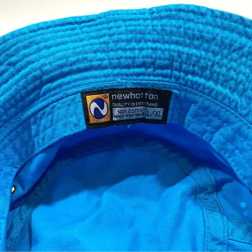 Hand Painted Blue Angel Wings 777 Bucket Hat