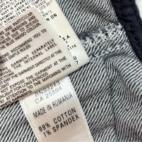 Diesel Vintage Y2K Charcoal Striped Cotton Vest Size L