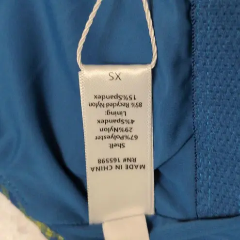 ANDIE Milos One Piece Plaid Green Yellow Blue Buttons Swimwear Size XS New