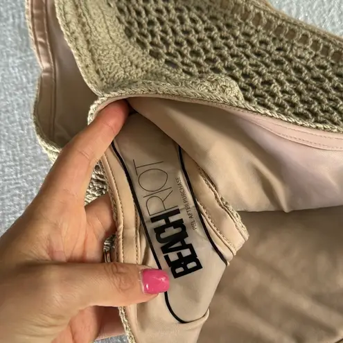 Beach Riot Kaylin High Cut Crochet Bikini Bottom, size Medium, $98