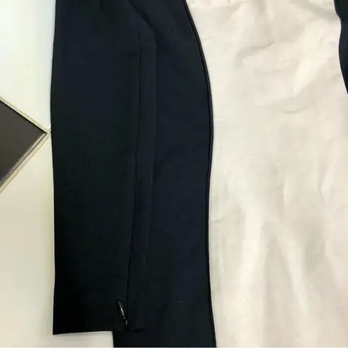 Brahmin Long Sleeve Mini Stretchy Bodycon Dress Sheath Cream Black Color Block 2