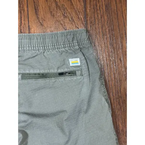 Vuori Womens Size Medium Cargo Pants Olive Green Lightweight Cotton Blend