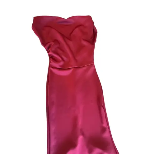 Tik Tok Womens Red Maxi Dress Cowl Neck Sleeveless Party Cocktail Evening Gown S