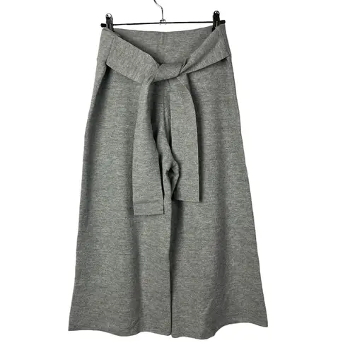Club Monaco Light Gray Orsalla Cropped Culotte Pants L