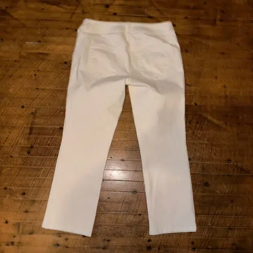 Chico's Chico’s white crop 00/2 normcore elevated basics jeans