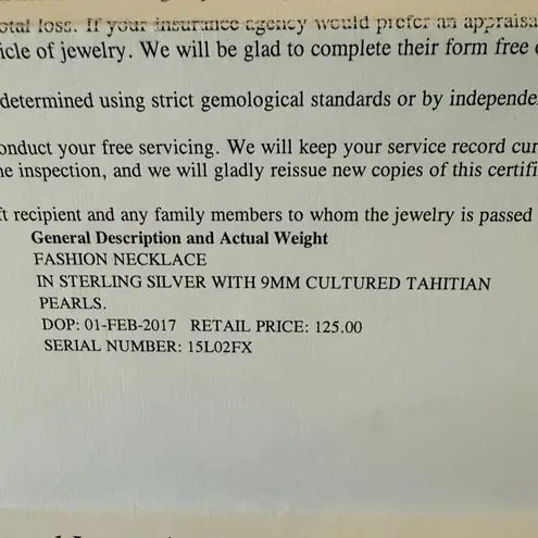 Sophisticated Silver Pearl Necklace Gray