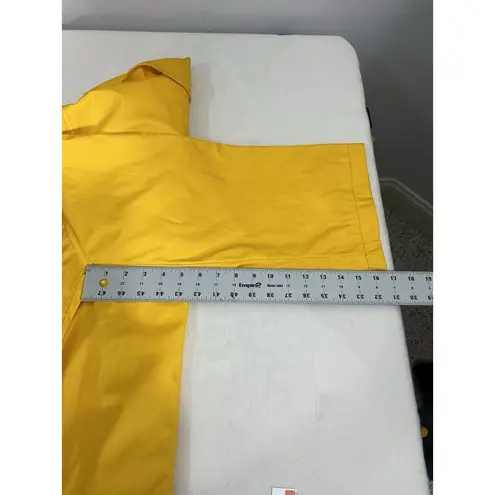 Womans Metro Style Yellow Cropped Zip Up Windbreaker Small