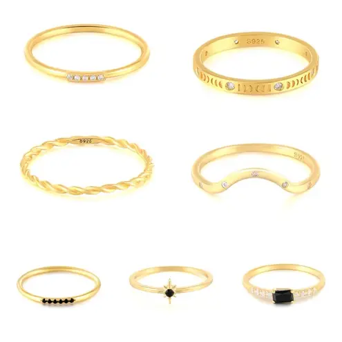 Boutique NEW Women's 18k Gold Plated Baguette Simulated Diamond Black Onyx Ring Size 5.5‎