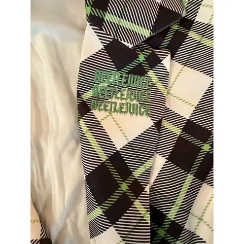 Unique Vintage Beetle Juice Blazer 4X Black/White Plaid Plus Size Women's Jacket