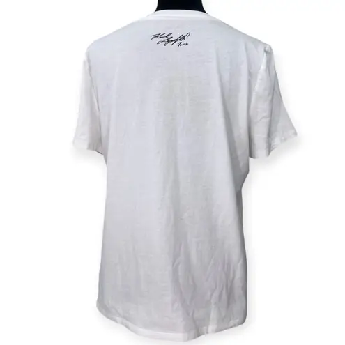 Karl Lagerfeld | L | Designer Embellished Studs T-shirt Top Eiffel Tower France