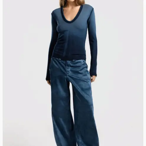 Cotton Citizen NWT Verona Crop U Neck Shirt Women’s Size Large