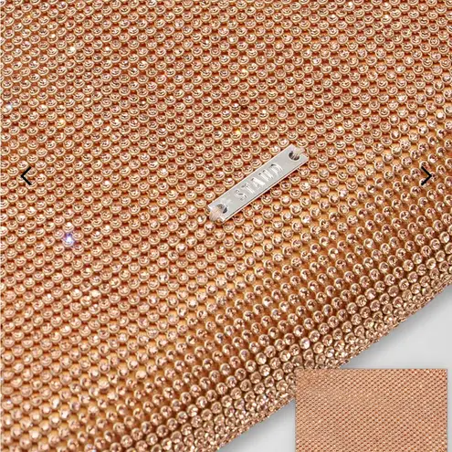 STAUD Penny Crystal Mesh Shoulder Bag