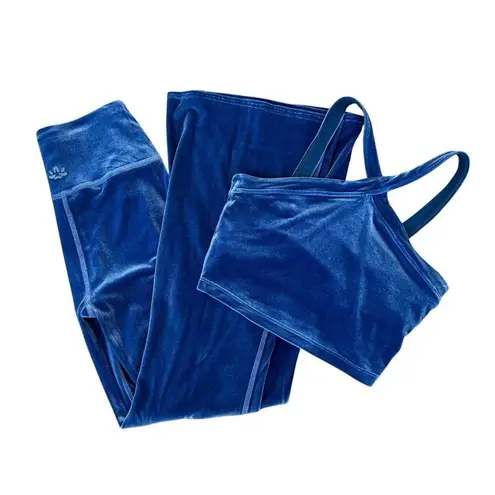 Beyond Yoga Velvet Velour Flare Leggings Pants Cami Tank Matching Sexy Set Sz S