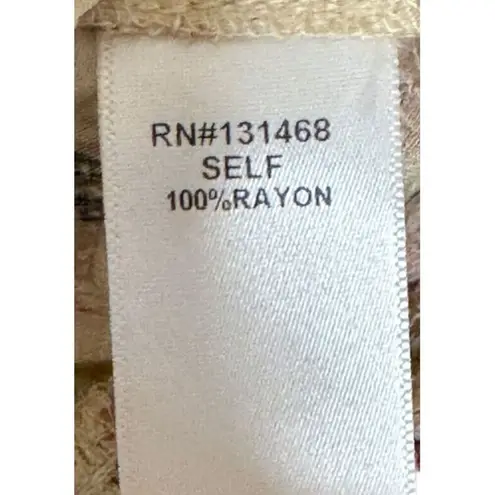 FATE. Women Top Self V-Neck Floral Peasant Pullover Dolman Long Sleeve Small