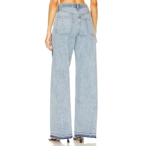 Rag and Bone  Sofie High Rise Ultra Wide Leg Two Tone Jeans Revolve