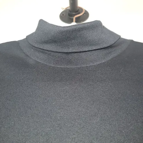 Vintage Bobbie Brooks Womens Small Black Long Sleeve Turtleneck Minimalist Shirt