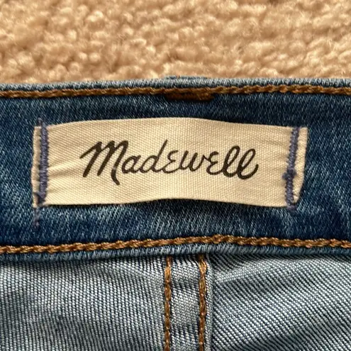 Madewell Womens  Cali Demi-Boot Jeans Raw-Hem Edition in Timpson Wash