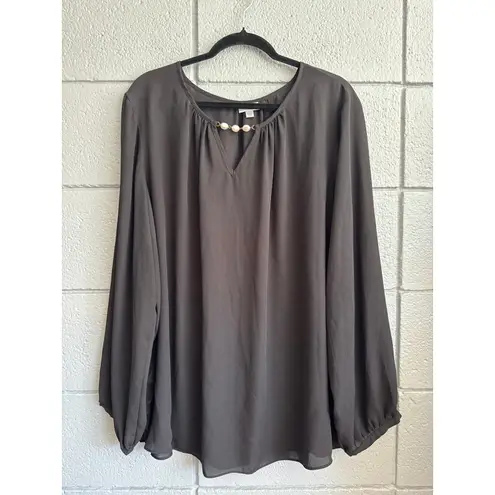 Avenue Women's Plus Size 3 Piece Flowy Blouse Bundle size 26/28 in Black Animal Print