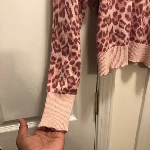 Elodie Leopard Print Crewneck Sweater