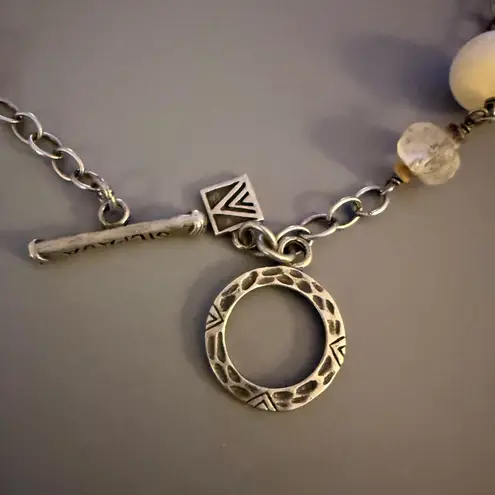 Silpada Mother of Pearl Crystal Necklace 36 Inches N1504