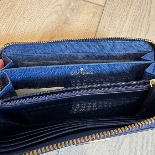 Kate Spade  Navy Blue Zip Wallet