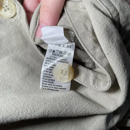 Rhythm Verona Jumpsuit Women Size Large Wide Leg Loose Fit Summer Green