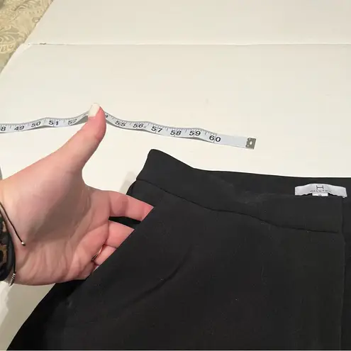 H by Halston Halston Women SZ 10 Black Trouser Dress Work Pant Two Pockets Style HWF 1660199