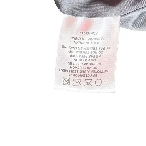 Retrofête Retrofete Flynn Sequin Ruched Tulle Long Sleeve Key Hole Mini Dress Black Large