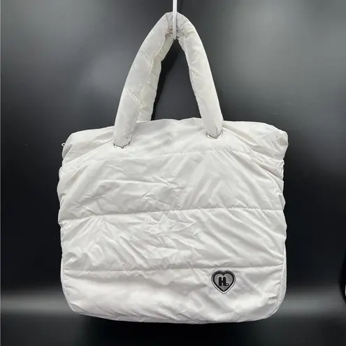 Harajuku Lovers Puffer Tote White Bag