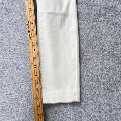 Peter Millar White Skinny Pants Women's 4 Stretch Cotton Modal Blend Classic Fit