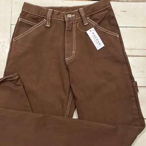 John Galt Pacific Sun āļø Carpenter Pants Small Brown Canvas Skateboard š¹ Pants